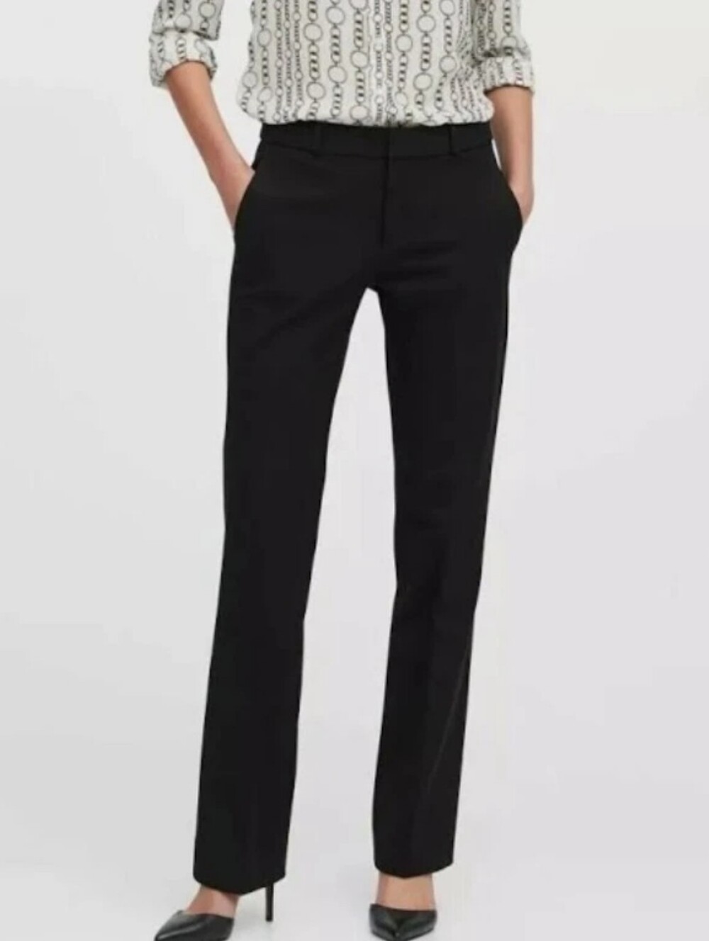 Banana Republic Black Logan Trouser-Fit Bi-Stretch Sculpting Pant, EUC, 8P
